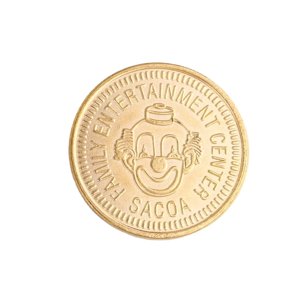 Custom Blank Gold Silver Game Token Metal Souvenir Token Coins For Arcade Game Machine Claw Machine