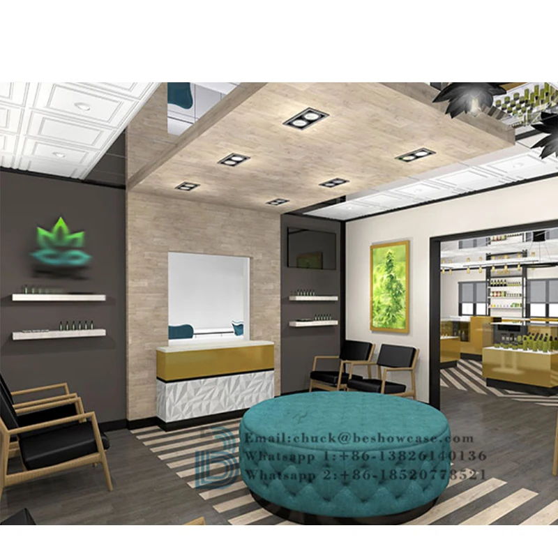 Modern tobacco showcase tobacco shop display furniture smoke shop display