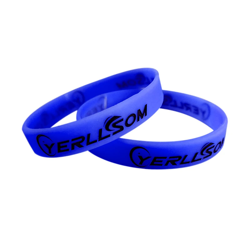Custom Wrist Band Silicone Wristband Personalized Luminous Glowing Silicone Bracelet Wristband With Printed Logo