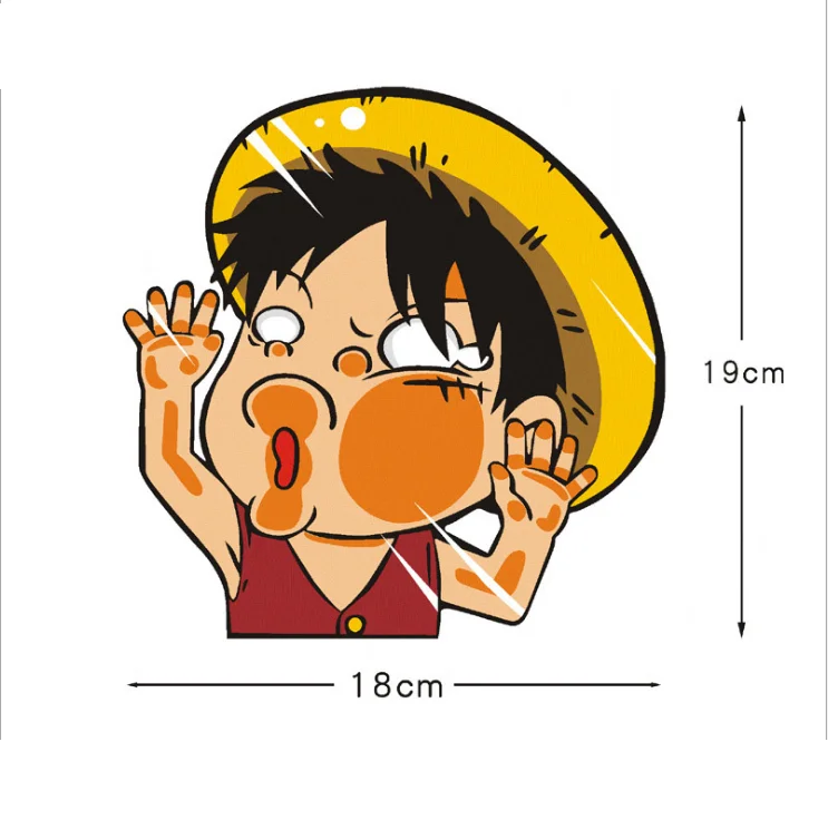 Outdoor Use Removable Custom Logo Anime Die Cut Vinyl Decal Car Stickers Transfer Window Stickers