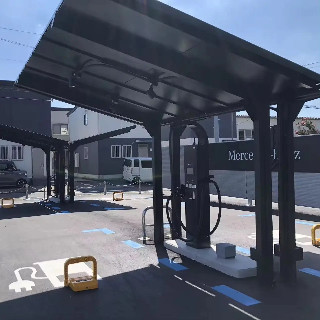 Алюминиевая рама водонепроницаемый PV гаражи солнечный кронштейн для автостоянки структурный алюминиевый сплав Солнечный навес автомобиля