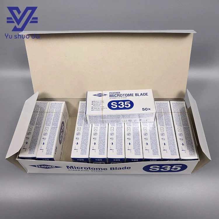 Одноразовые лезвия из нержавеющей стали R35 перо Микротом OEM настраиваемый ПК материал ткани одноразовое лезвие