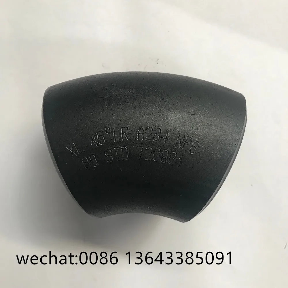 A234 WPB 90 degree long radius carbon steel pipe fittings elbow