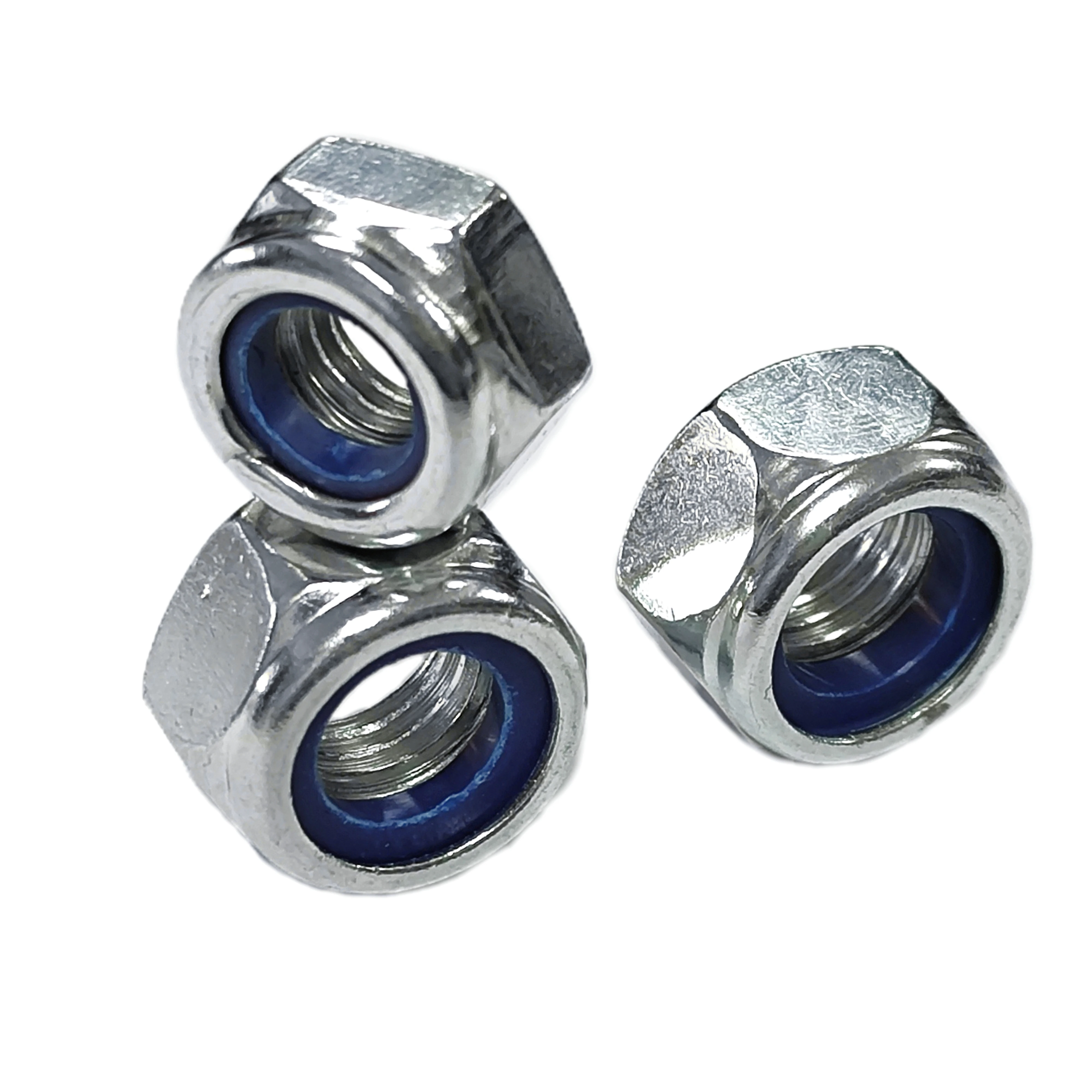 Hex Thin Nuts With Nylon Insert lock nut DIN 985 Carbon Steel Metric Thread M3-M36