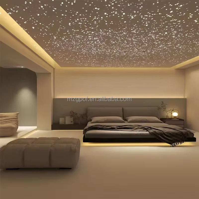 Starry Sky Home Ceiling Light with Multi-Color Fiber Optic Star Panel Creative Paste Toys Inspired by Shooting Stars
