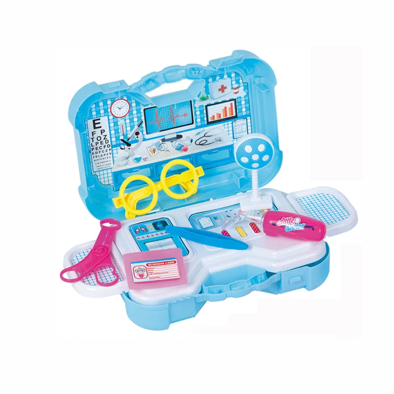 
Plastic medical kit toy pretend play educational suitcase doctor set toy 