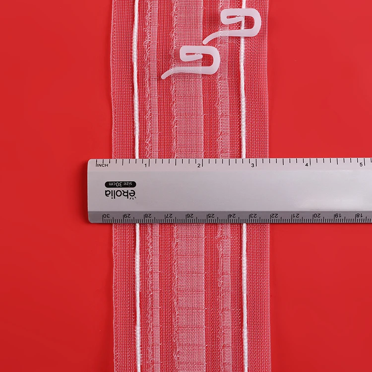 Hot sell assurance colorful durable and accessories in china ruffle curtain pleater tape