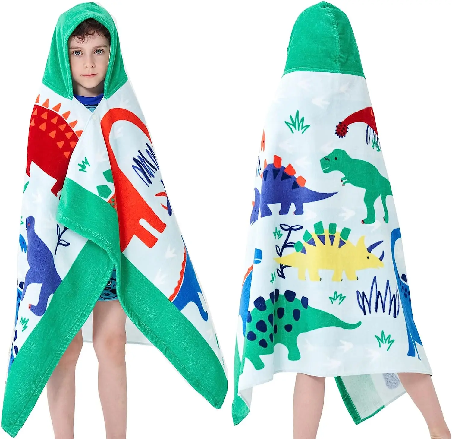 Cotton  hooded cloak bath towel super soft and quick drying towel, suitable for toddlers, newborns, boys