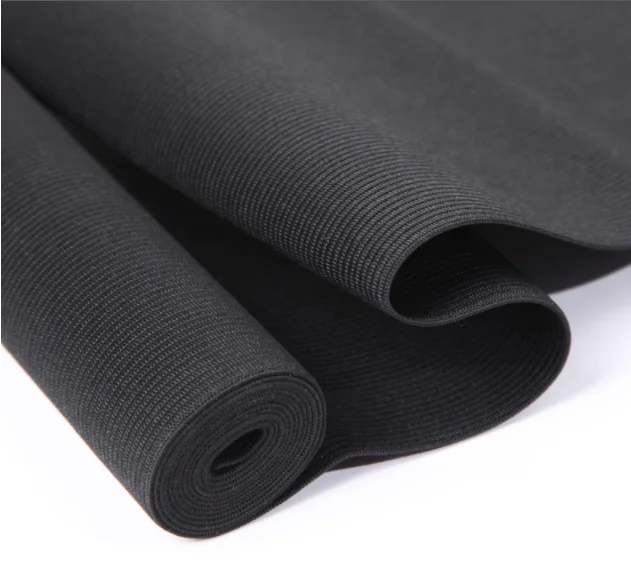 BLACK wide elastic band for waist