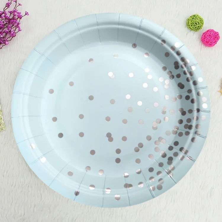 Factory Hot Sale Disposable Printed Paper Plates Bowls For Party