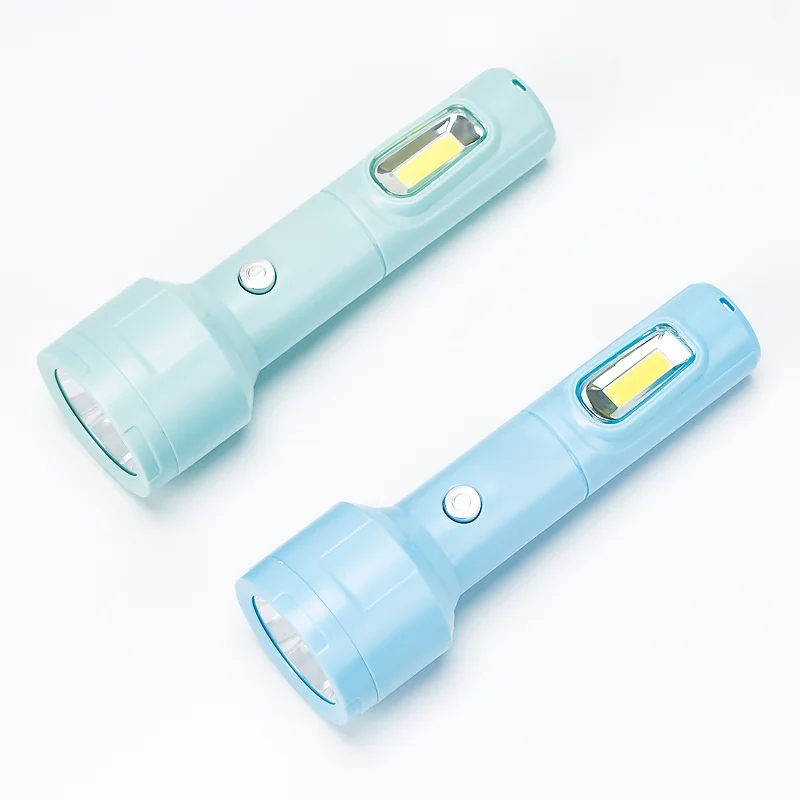 LED emergency glare mini side light lithium battery small flashlight outdoor waterproof rechargeable flashlight