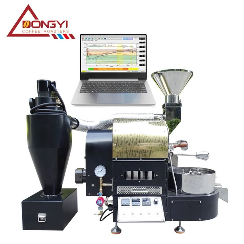Dongyi 2kg small coffee roaster capacity 2kg coffee bean roasting machine for home and coffee shop use