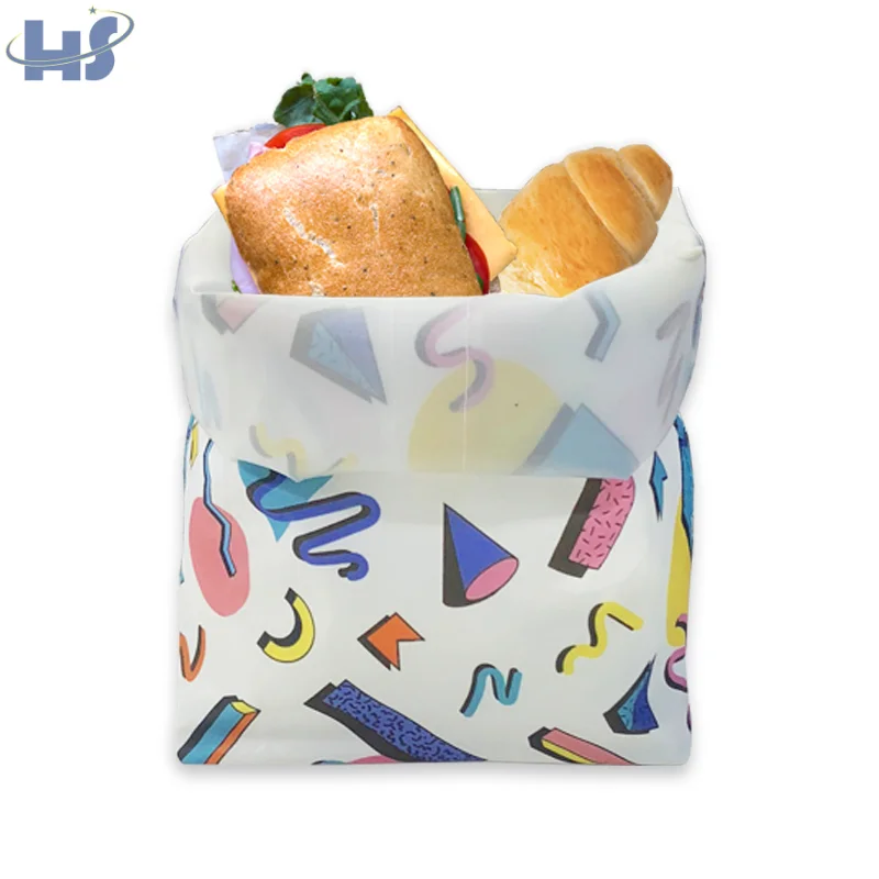 Custom Eco Insulated Snack Bag Reusable Printed Sandwich Bags Snack Bags