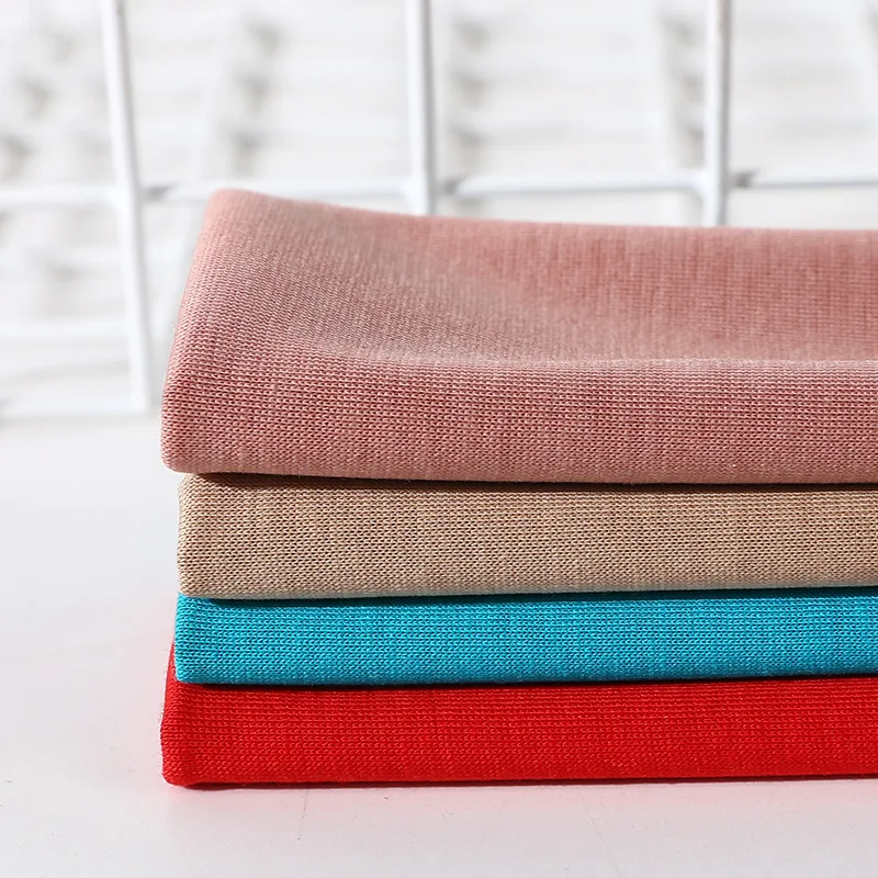 High Quality Polyester Rayon Spandex Stretch Fabric Shinny Cotton Fabric