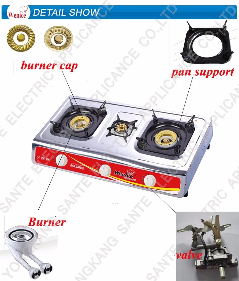 wenice brand 7033 enamel pan support gas stove