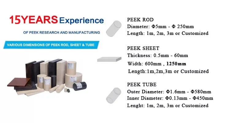 Huge Selection of PEEK Rod In Stock & Cut-to-Size PEEK Manufacturer