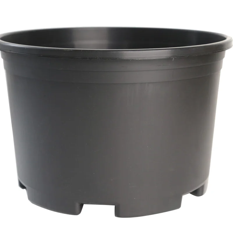 
Black Color Round Shape 10 Inch Planter Large Clay Plastic Plant Pot Indoor and Outdoor Flower Pots for Garden 