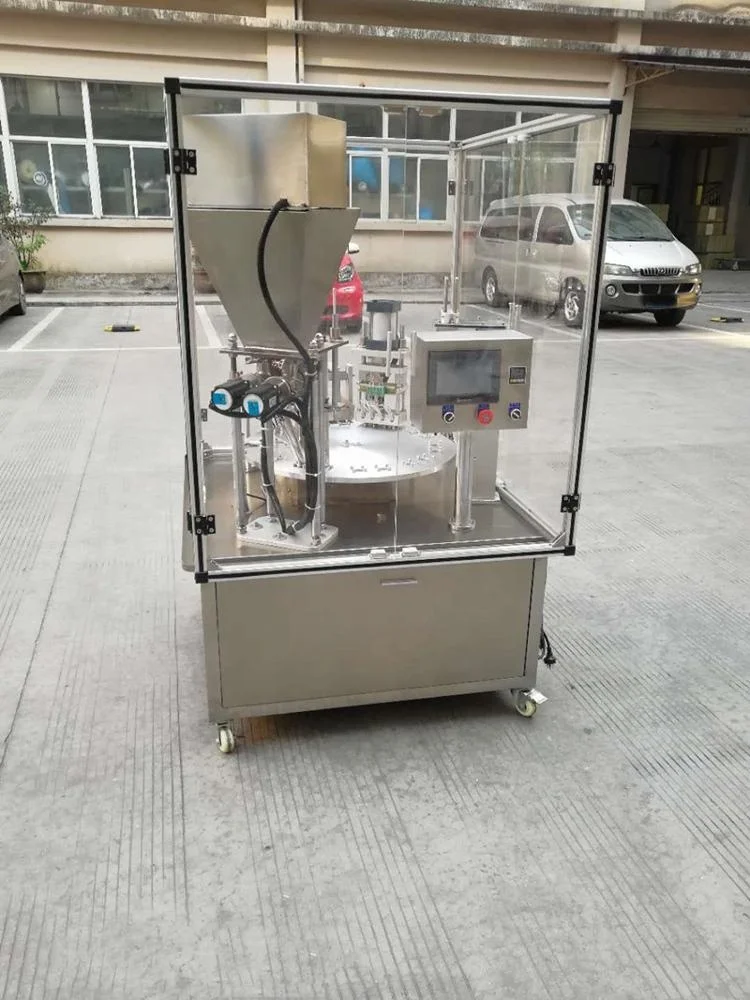 
900cups per hour rotary type Yogurt filling sealing machine liquid filling machine 