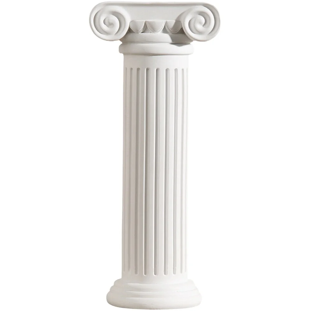 China White Nature Marble Column  For home decoration