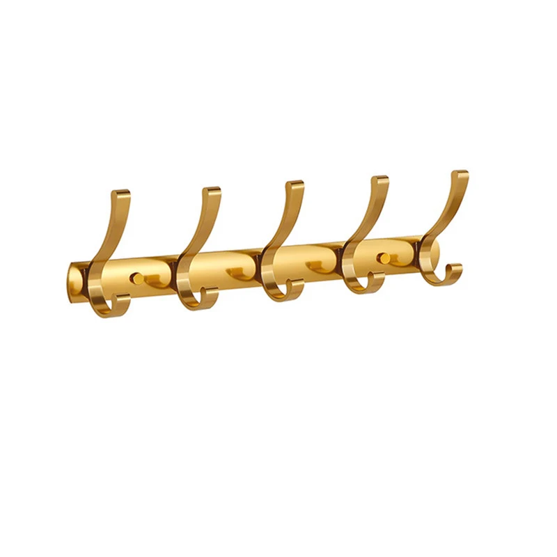 Super Robe Rack Wall Hanging Clothes Golden Colour Coat Gold Towel Hook Metal Hanger