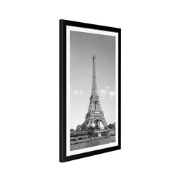 Wholesale Custom A4 Poster Black Wooden Photo Frame Picture Photograph Wall Creative MDF Wood Frame