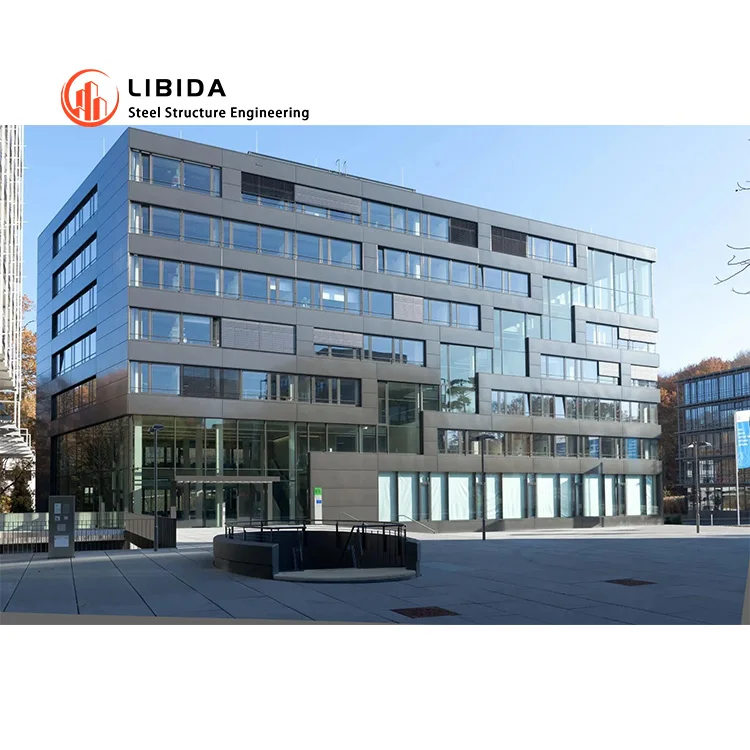 Prefabricated Stainless Frame Workshop High Quality Steel Structures Commercial Centre Office Building for Sale