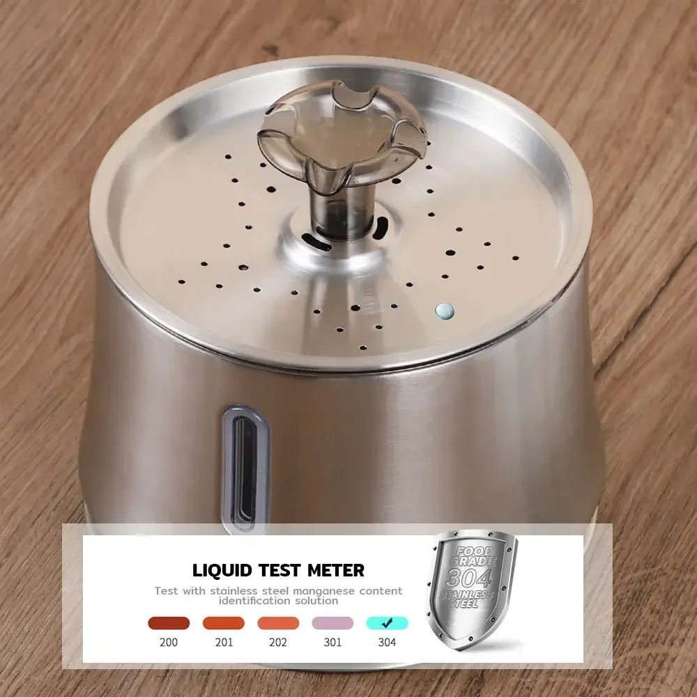 OEM/ODM App Control Flow Mode Filtration Water Food-Grade Stainless Steel Intelligent Separator Automatic Pet Water Fountain