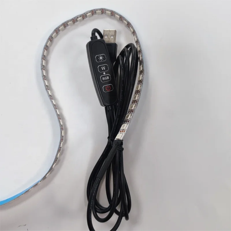 Source manufacturers supply 5-12VRGB colorful led soft light with matching controller switch line