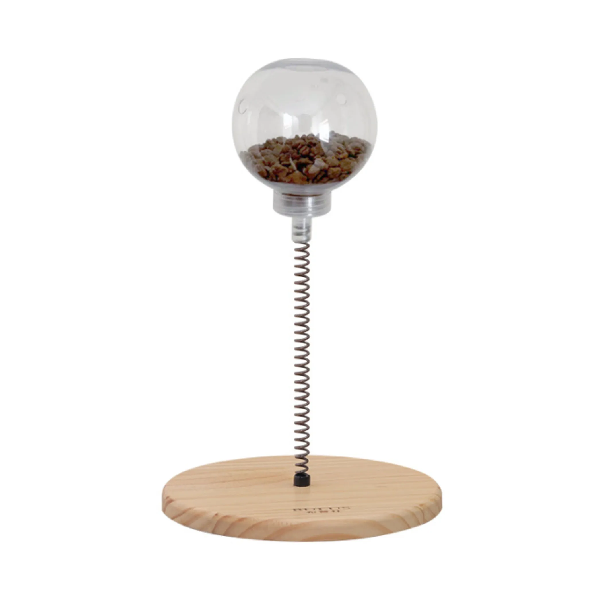 Factory Direct Sales Solid Wood Turntable Cat Toy Pet Tableware Education Tumbler Food Drop Ball