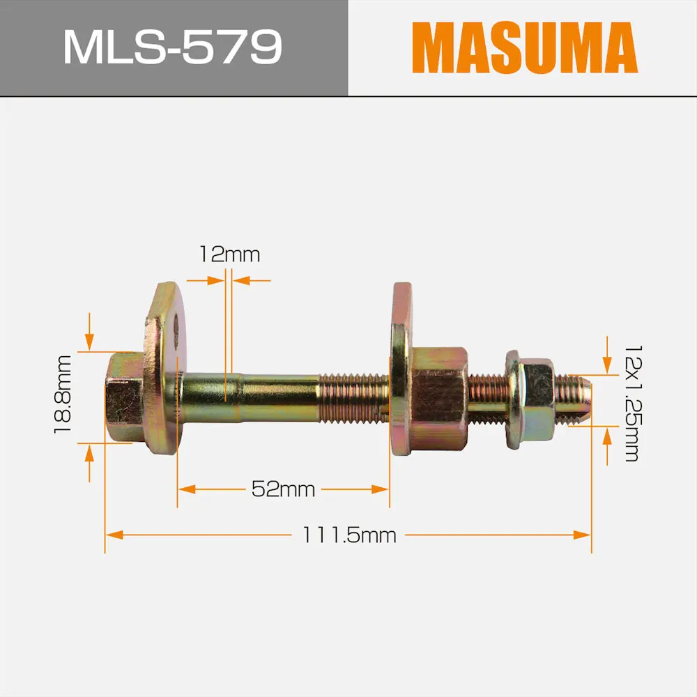 MLS-579 MASUMA auto Manufacturer Auto Parts adjust bolt 90179-12127 48409-32040 48452-32040 for TOYOTA ALLEX