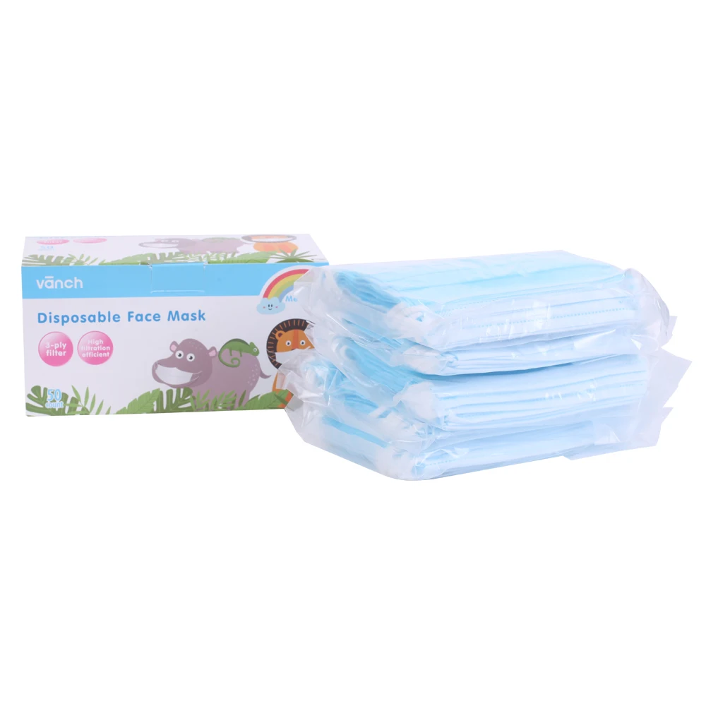 
disposable cartoon face mask for kids Breathable Protection Facemask Safety 