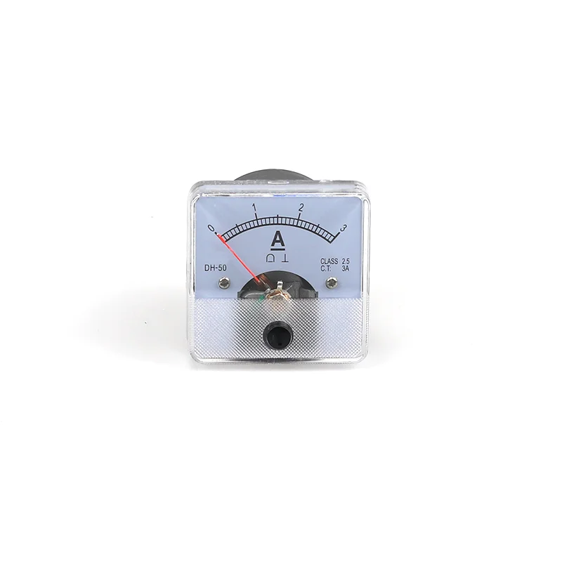 Hot Selling High Quality Voltmeter 50*50Mm Analog Panel Current Meters With Pointer Dc 0-3A Measuring Ammeter