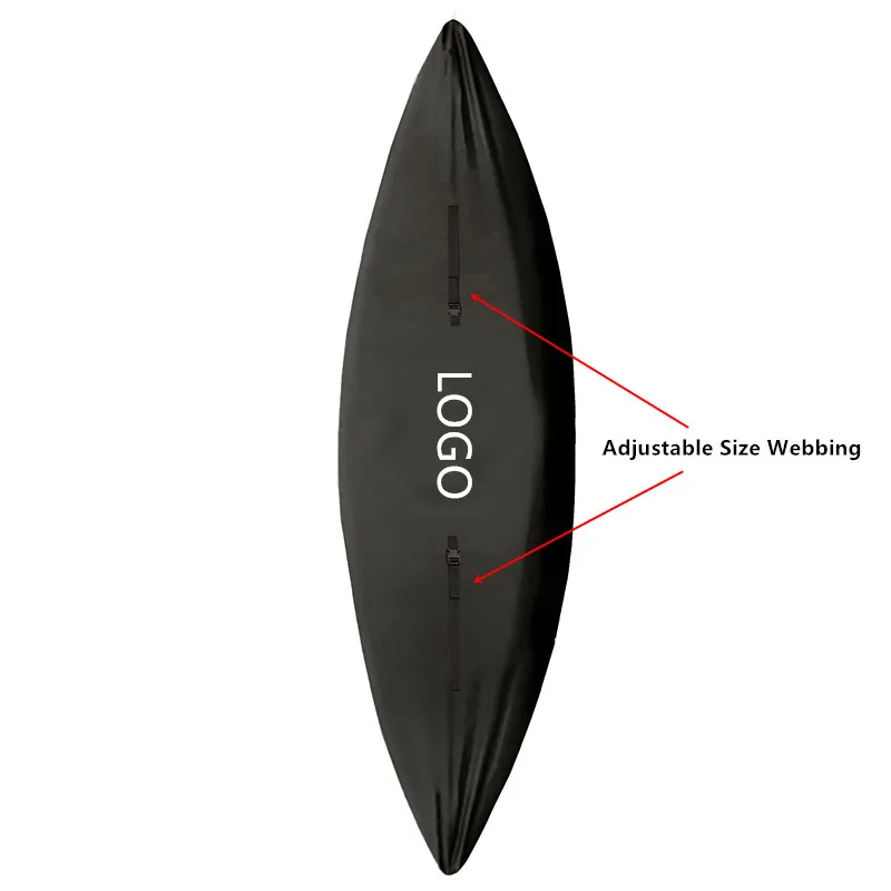 600D PVC Coating Oxford Kayak Cover with All Black Waterproof OEM