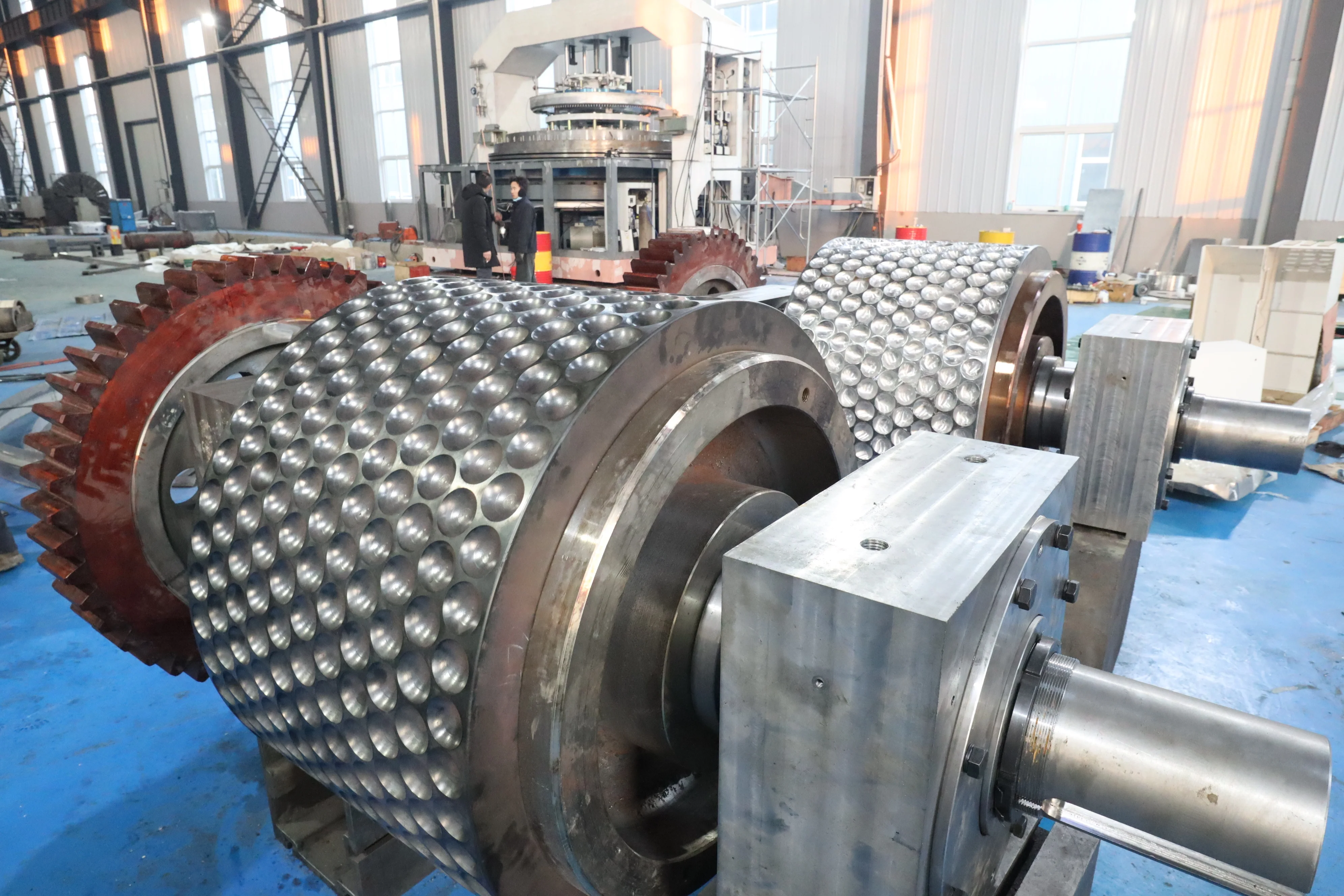 China Brand High Rigidity Good Wear Resistance Alloy Steel Crusher  Dimpled Roller Shell