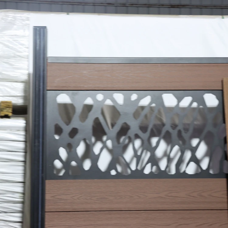 SONSILL UTO exterior garden decoration waterproof wpc wall fence garden fence wpc  garden fence set