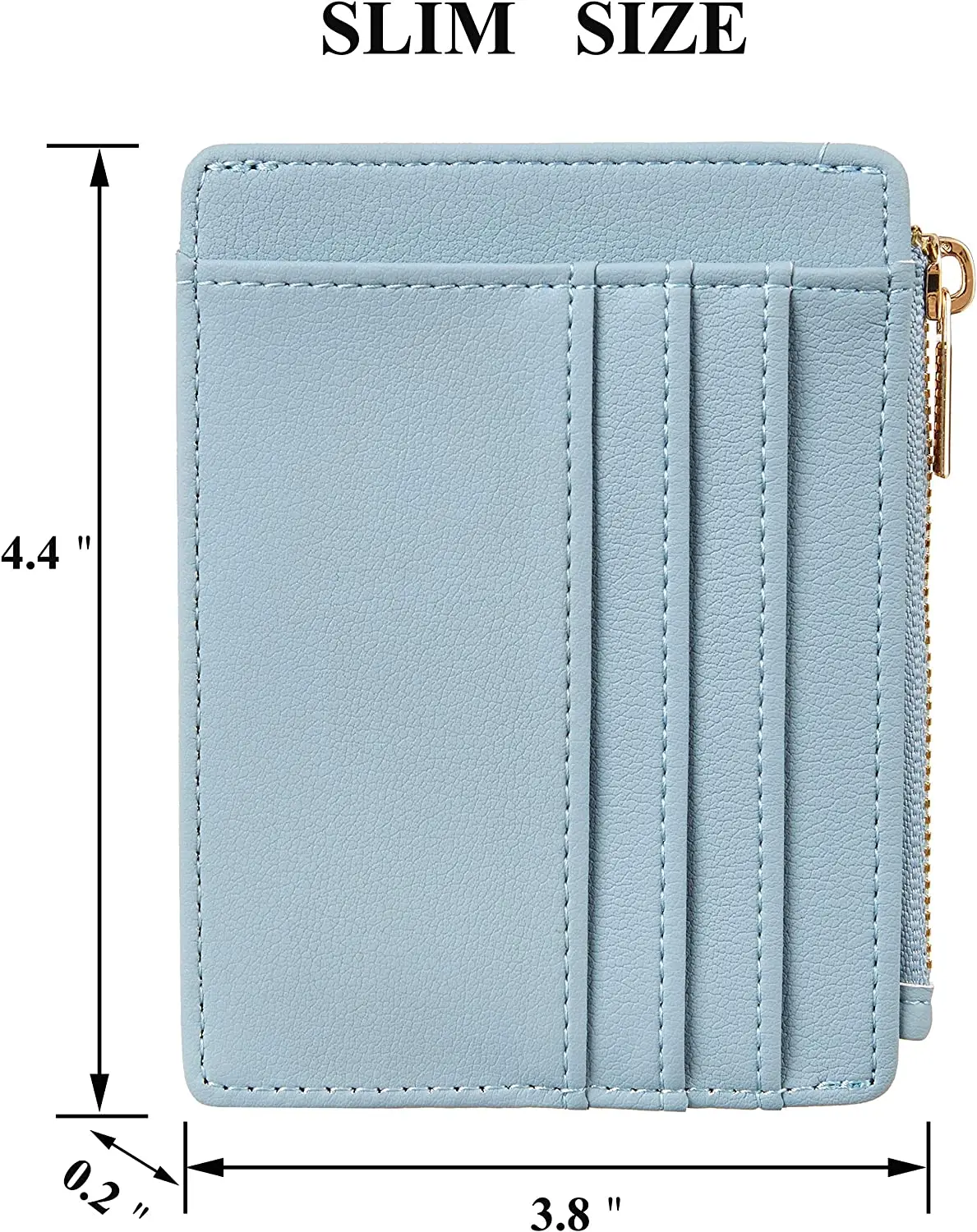 Custom Card Sleeve Slim Front Pocket Wallets Ladies Credit Card Holder with Keychain coin purses For Women Men