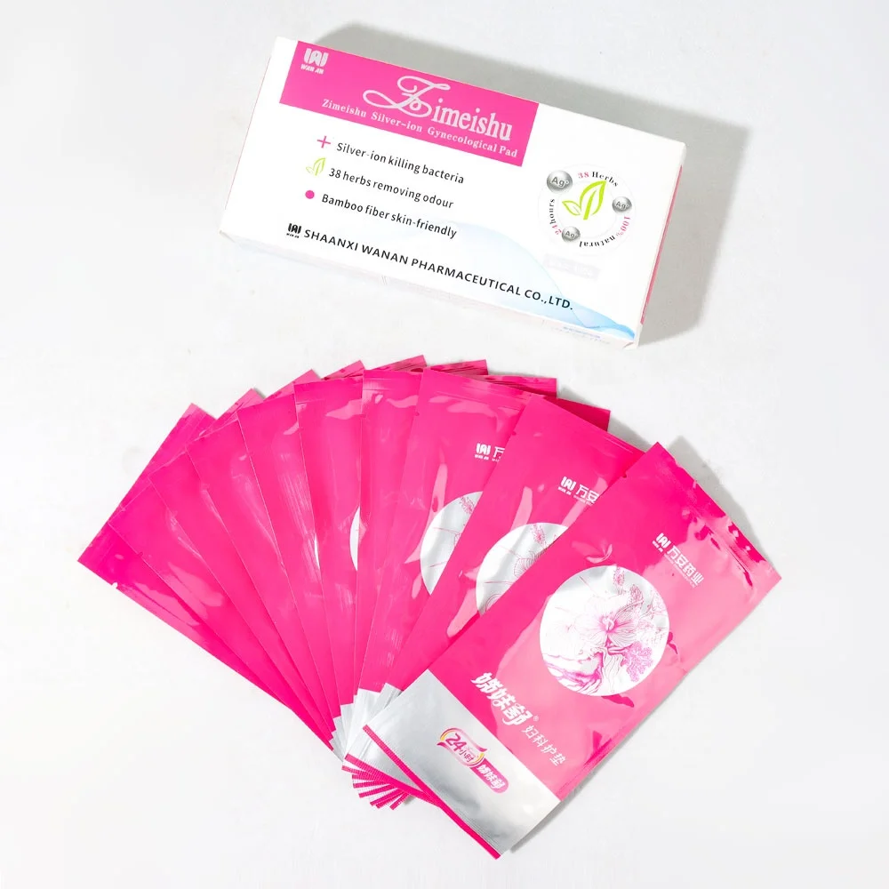 Silver-Ion Care Cure for Woman Zimeishu Gynecological Pad