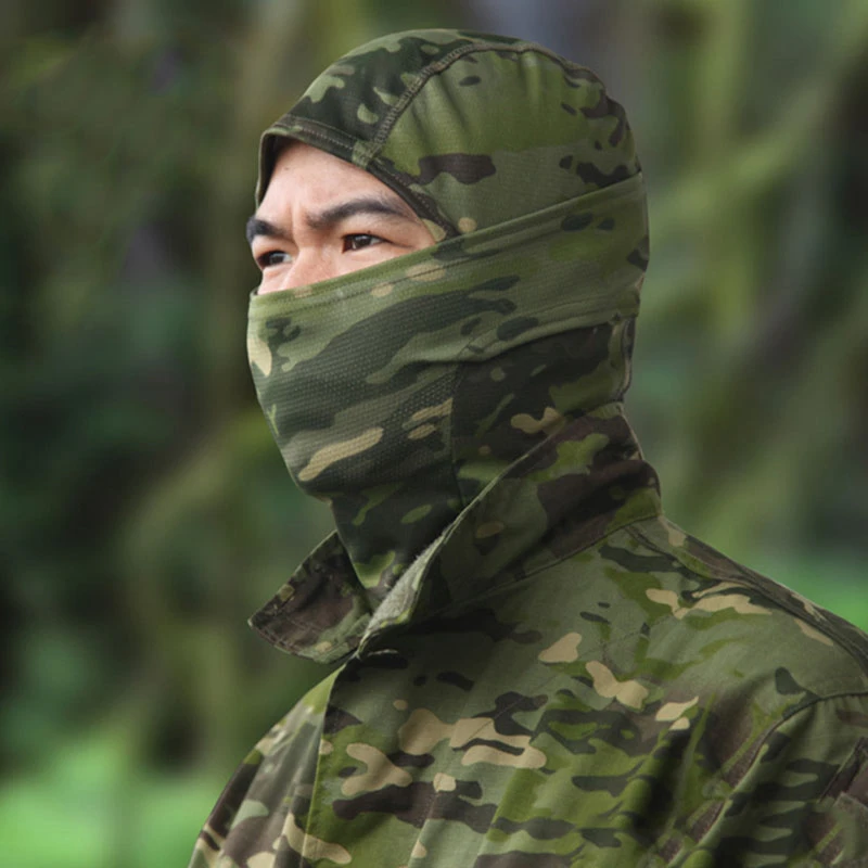 Multicam Balaclava Full Face Shield Tactical Scarf Hunting Fishing Cycling Helmet Liner Cap Summer/Winter Sports Cap Camouflage