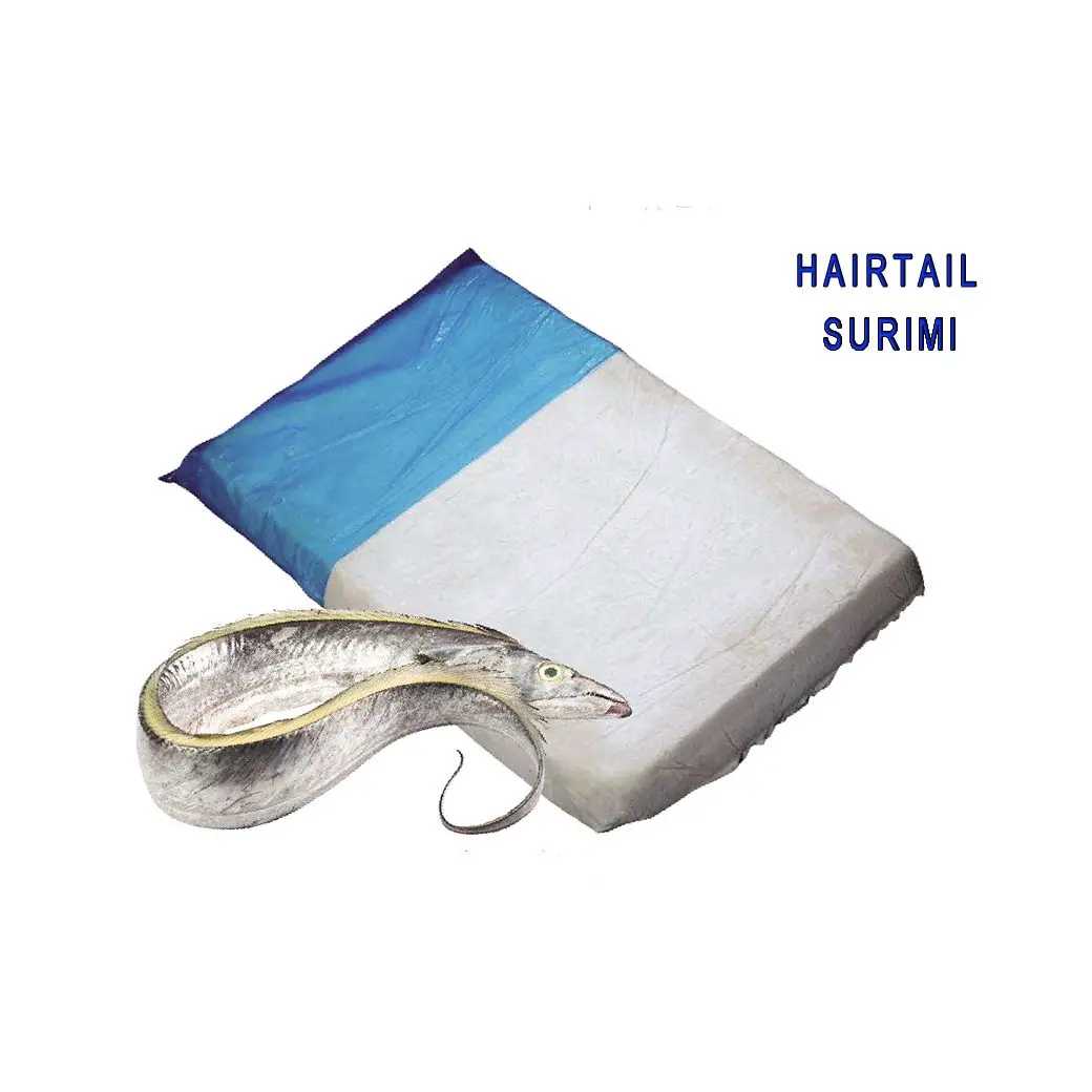 X 8123 manufacturer Wholesale frozen ribbon surimi Raw materials for Fish Ball Ingredients product frozen Hairtail surimi