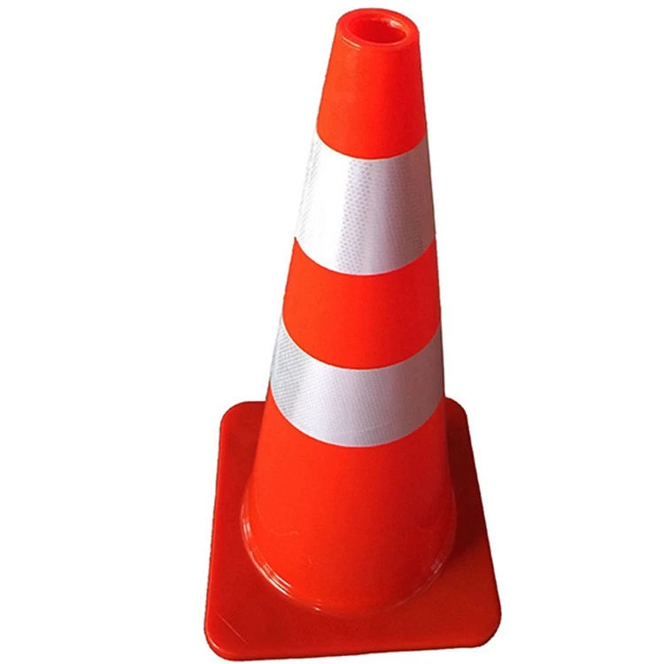 
2021 Polyvinyl Chloride Orange High Visible Types Road Traffic Reflective Cones 