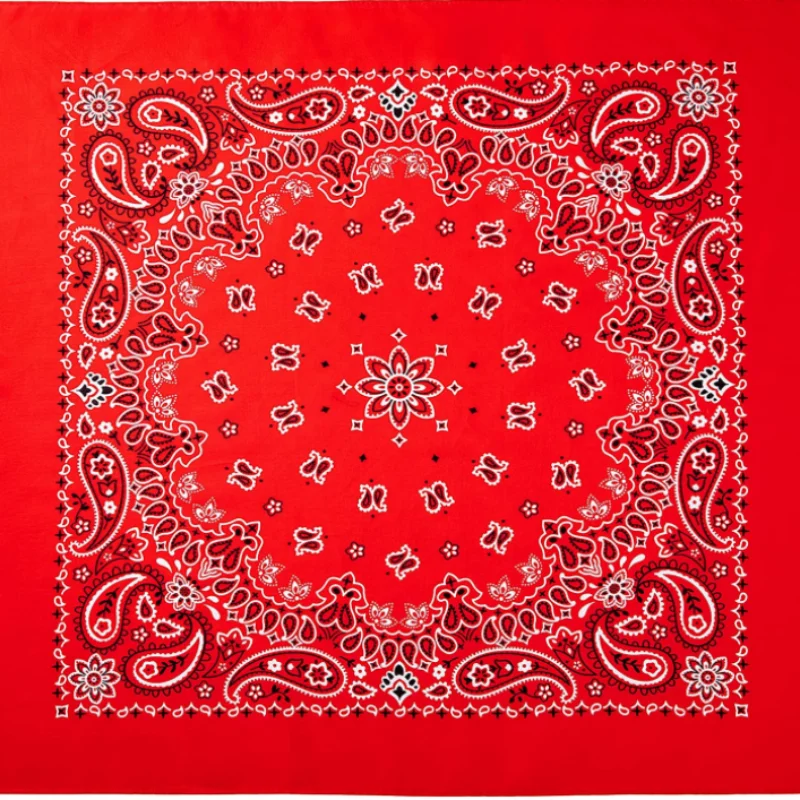 Solid color printed bandana wholesale organic cotton bandana custom cotton bandana for classic paisley