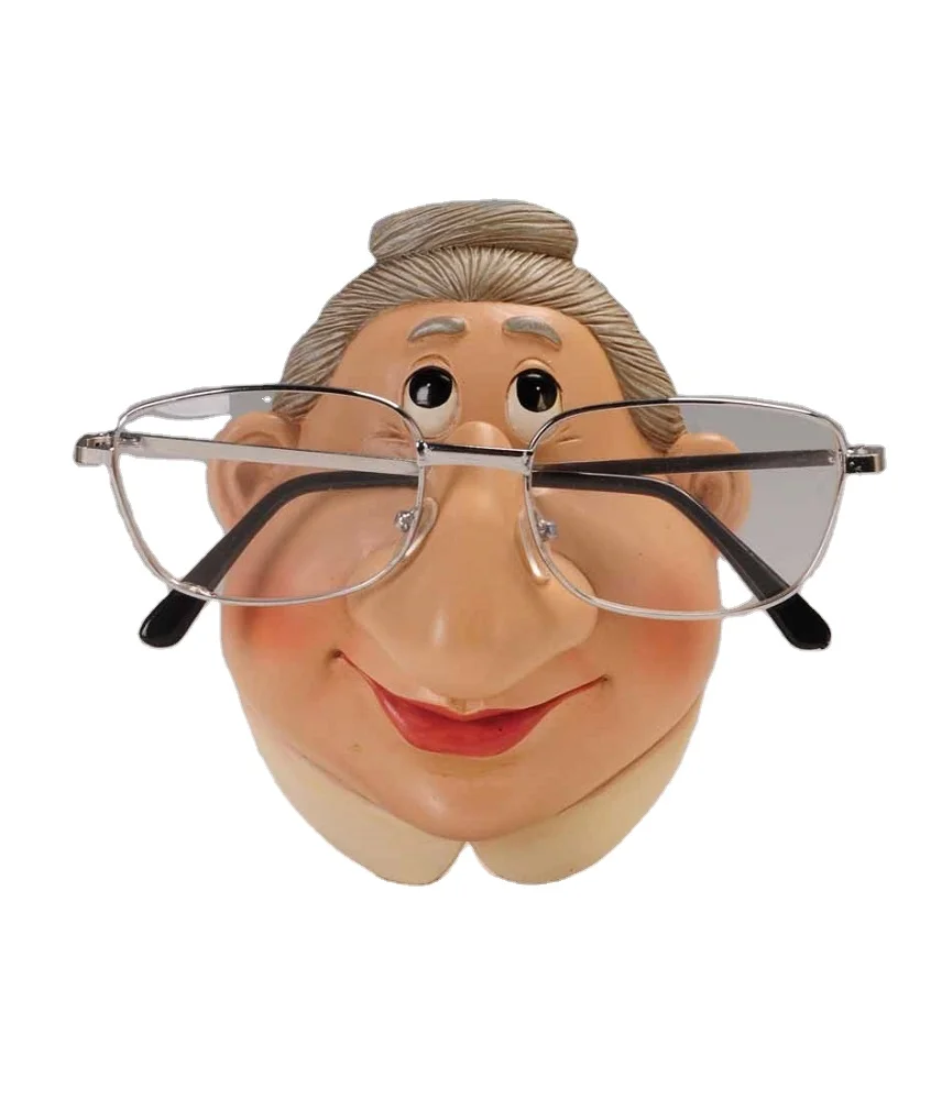 Resin hanging grandma glasses holder spectacles resin figurines gifts crafts