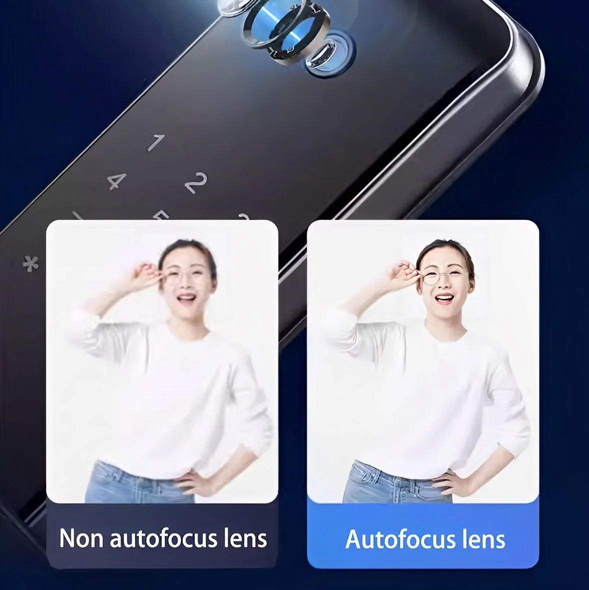 UMEDO NEW selling Waterproof Electric Digital door peephole camera Lock Wifi APP  Fingerprint Smart Lock