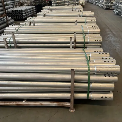 Hot Dip Galvanized Carbon Steel Ground Earth Screw Piles For Deep Construction Foundation
