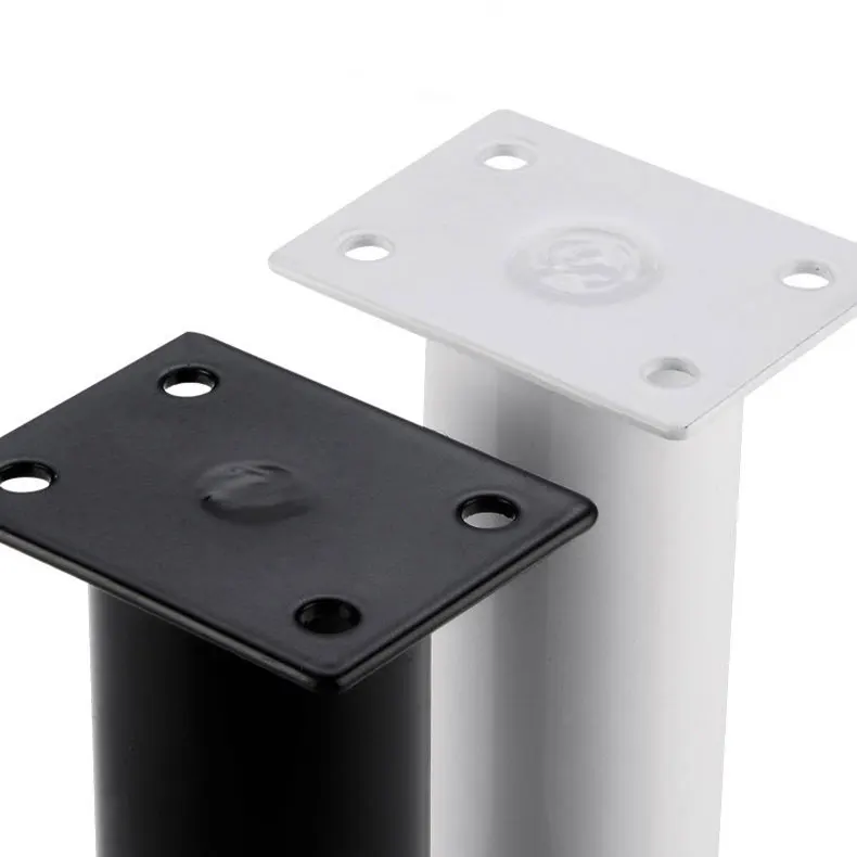 Adjustable Round Metal Furniture Replacement Legs Black Gold Corner Feet Stainless Steel Furniture Legs Feet Metal Cabinet Legs