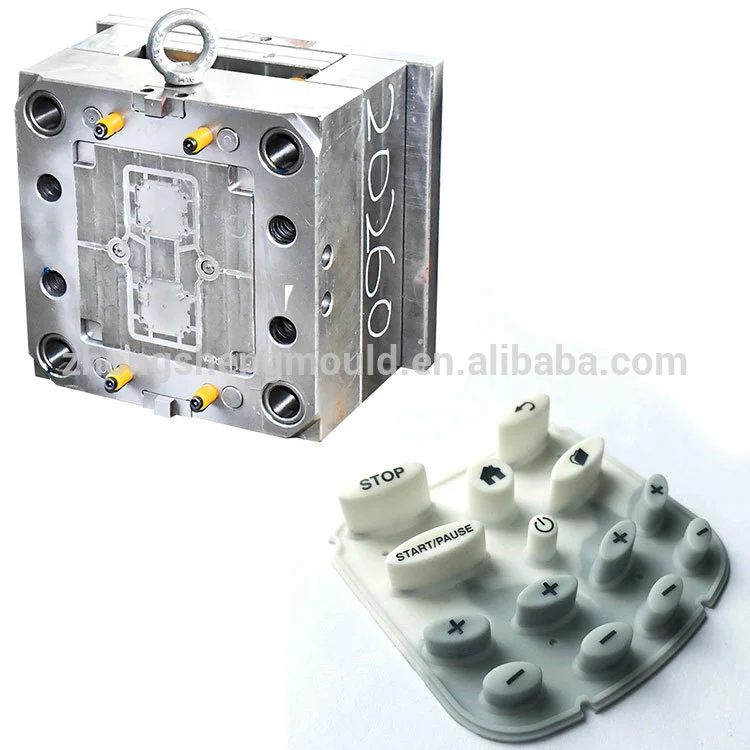 The transparent hard plastic parts molded injection keycap mold making