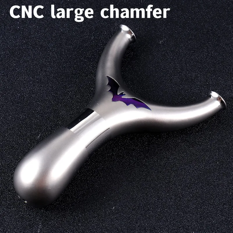 New TC21 Titanium Alloy Slingshot Flat Leather Slingshot Mirror Face Flying Tiger Outdoor Shooting Competitive Hunting