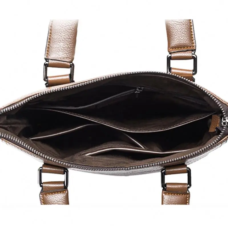 Factory Eco New Hot Mid-High Quality Genuine Real Leather Promotional Custom Men Crazy Horse Leather Briefcase