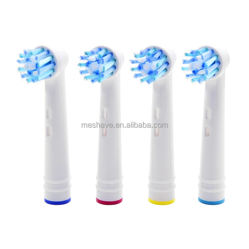 4pcs Pack Replacement Dupont Nylon Soft Bristle Electric Toothbrush Removable Heads Bamboo Handled Battery Powered Unit Kids