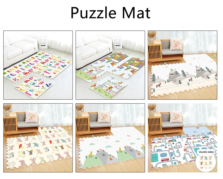 Складной Водонепроницаемый напольный коврик для пикника, детский игровой коврик-пазл из пены XPE для ползания, детские игровые коврики